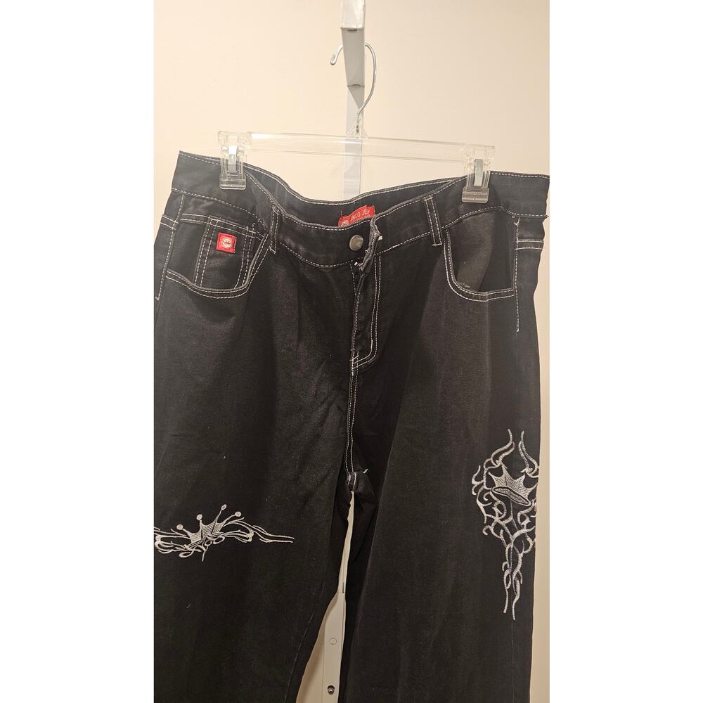 JNCO Weis Jeans Black Light BRAND NEW Size XXL 38x30" Baggy